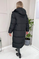 Black 2 in 1 Puffer Coat With Detachable Sleeves