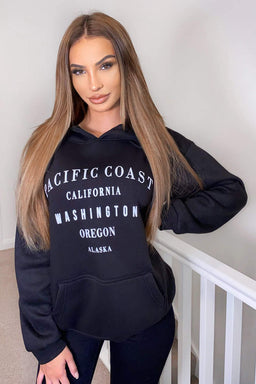 Black Pacific Coast Hoodie