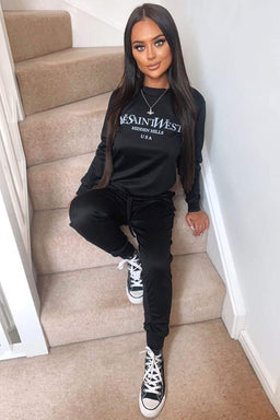 Black YSW Loungewear Set