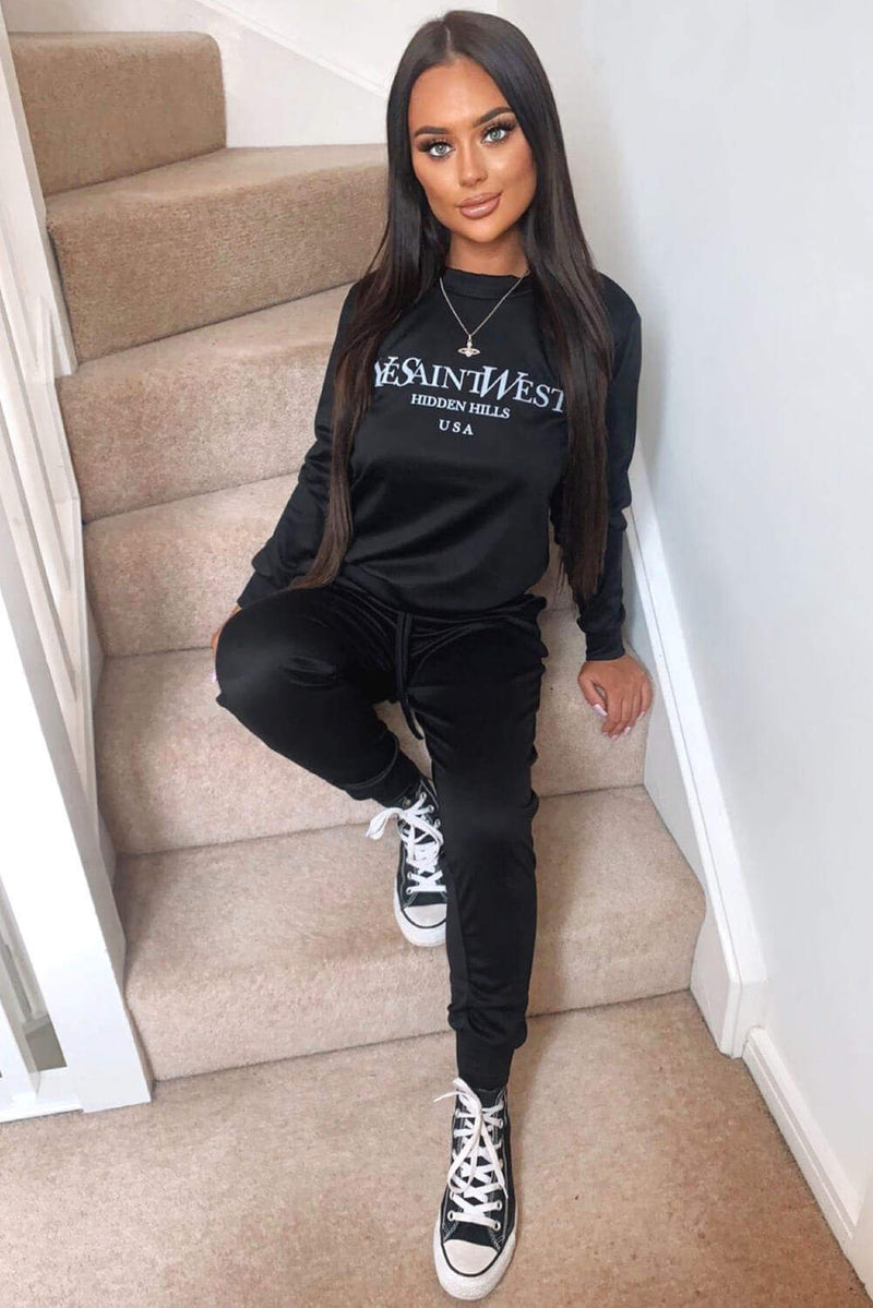 Black YSW Loungewear Set