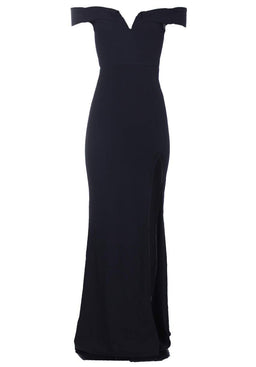 Black Off The Shoulder Maxi Dress