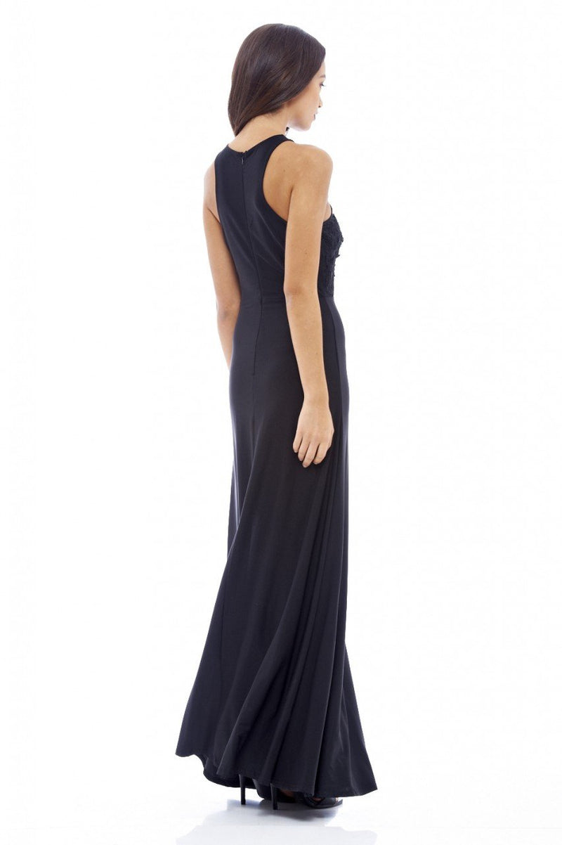 Crochet Detail Top Maxi Dress