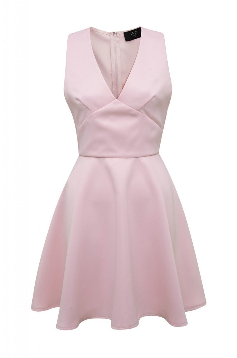 V Neck Skater Dress