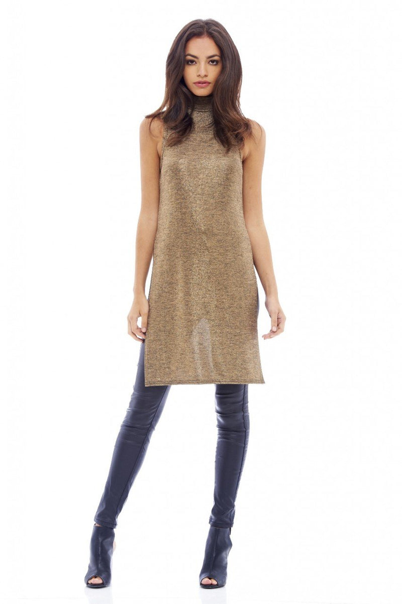Glittery Side Split Top
