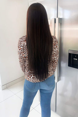 Multi Printed Ruffle High Neck Top