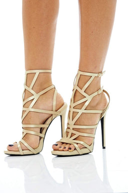 Cut Out Metallic Heels