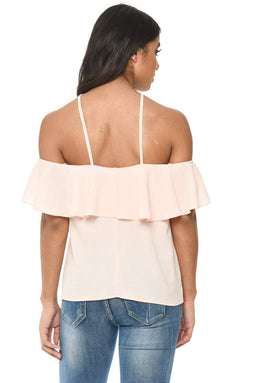 Pink Halterneck Floaty Top
