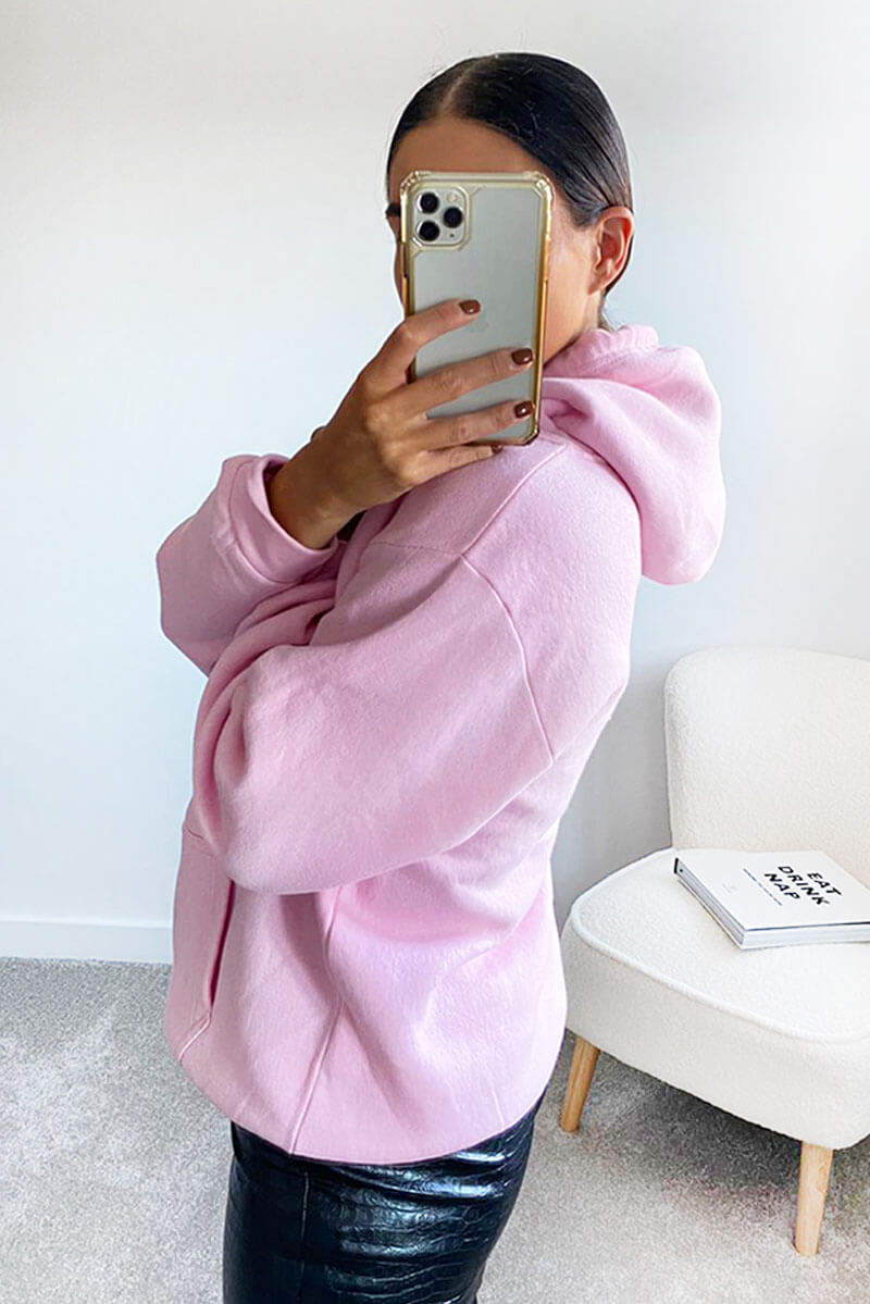 Pink YSLOVE Oversized Hoodie