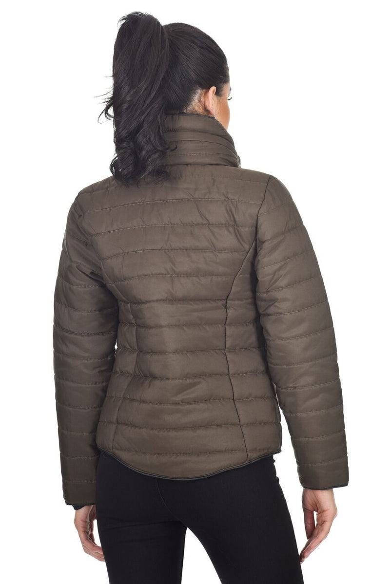 Khaki Puffer Jacket