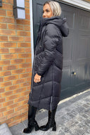 Black Long Puffer Coat