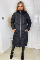 Black Long Puffer Coat