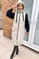 Oyster Hooded Puffer Gilet