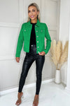 Green Lightweight Denim Jacket