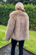 Brown Faux Fur Short Jacket