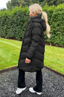 Black Long-Line Padded Coat