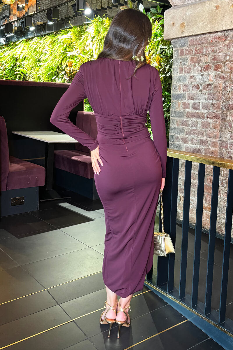 1750428046_Dark-Plum-V-Neck-Long-Sleeve-Wrap-Skirt-Midi-Dress-5.jpg