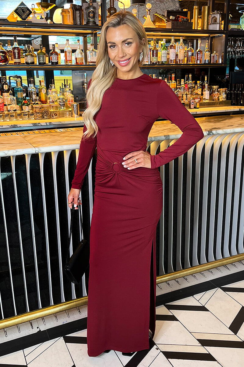 1751536190_Burgundy-Long-Sleeve-O-Ring-Detail-Bodycon-Midi-Dress-1.jpg
