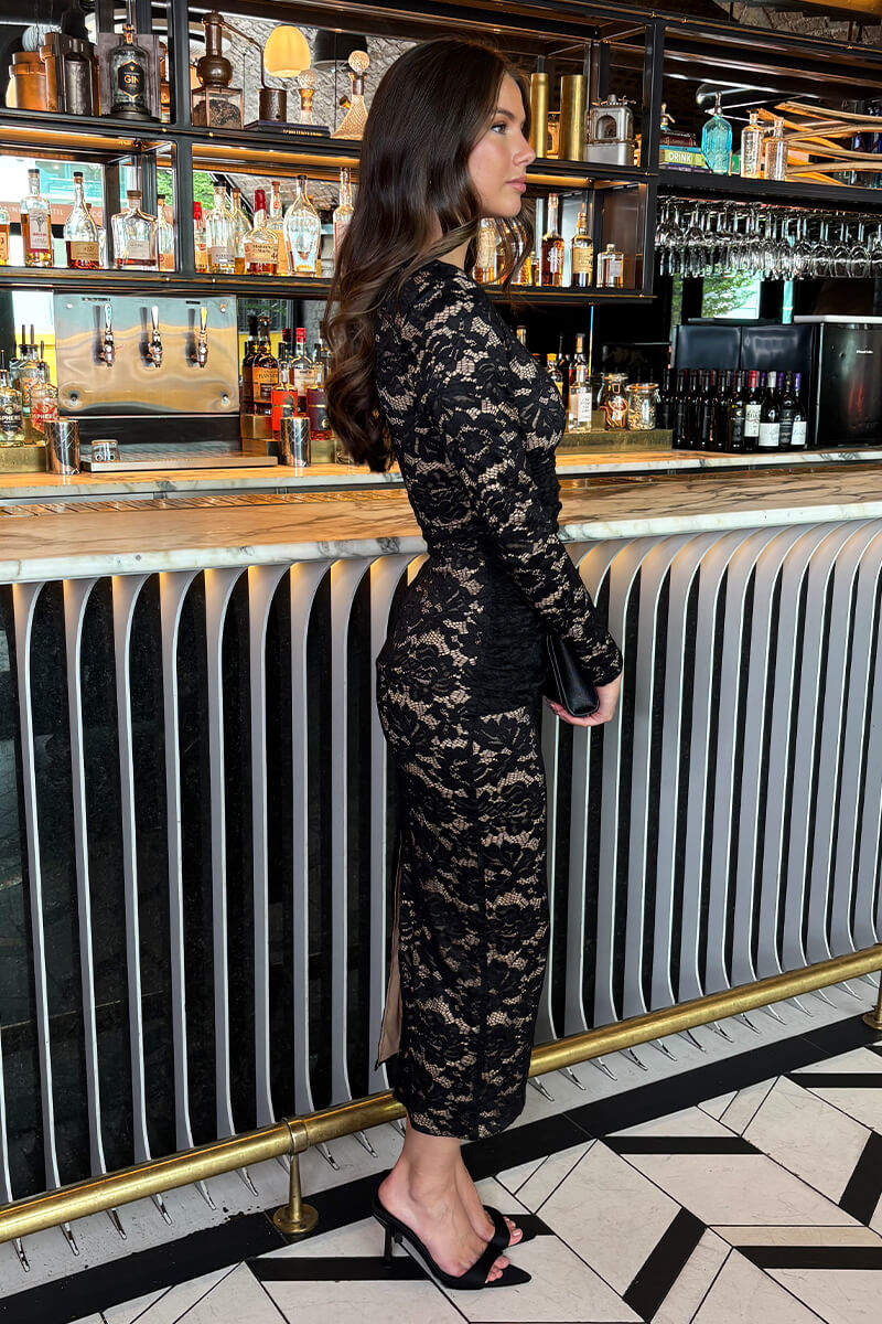 1751645354_Black-Lace-Contrast-Draped-Waist-Midi-Dress-4.jpg