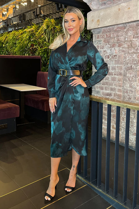 1753103342_Teal-And-Black-Smudge-Print-Belted-Wrap-Midi-Shirt-Dress-1.jpg