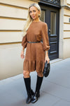 1754577897_Tan-Faux-Suede-3-4-Sleeve-Frill-Hem-Belted-Mini-Dress-2.jpg
