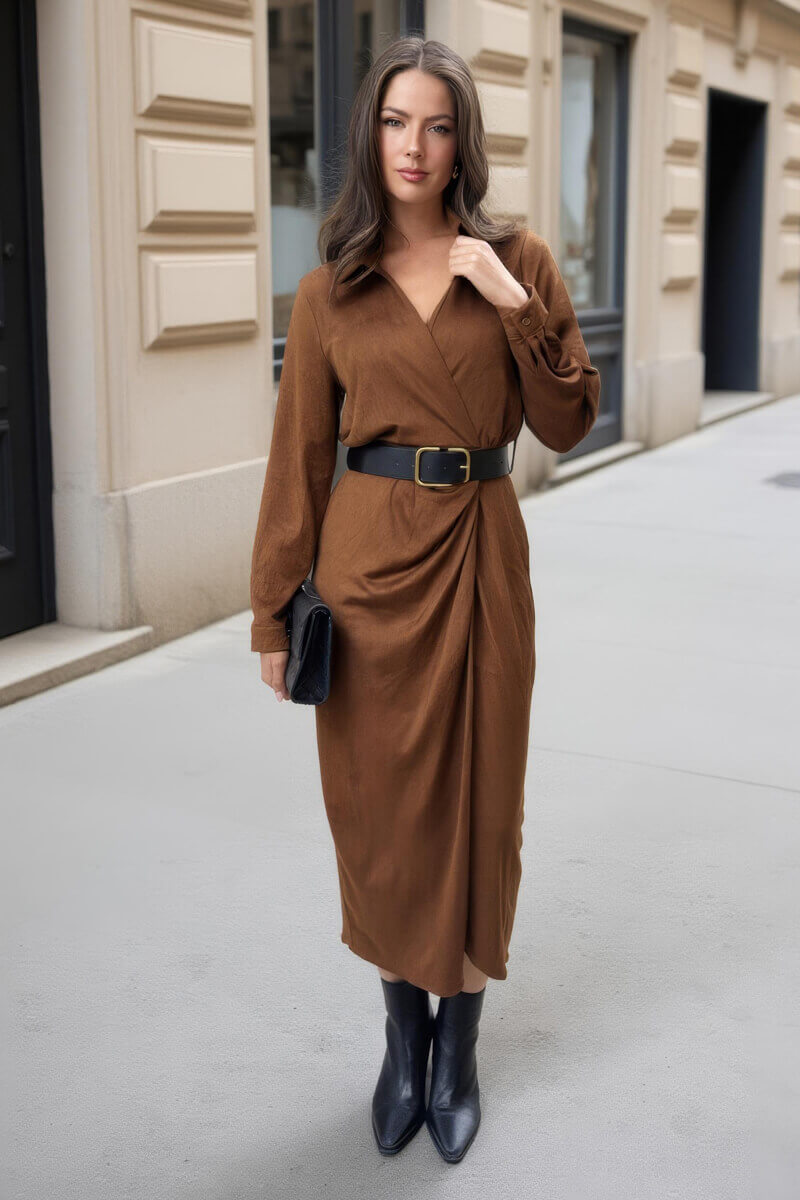 1754997029_Tan-Faux-Suede-Belted-Wrap-Shirt-Midi-Dress-3.jpg