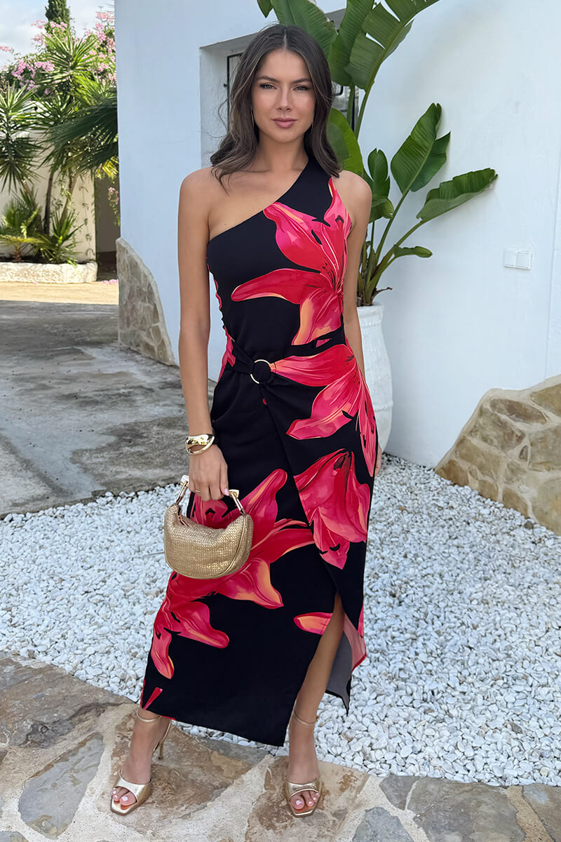1764691164_Black-And-Coral-Red-Floral-Print-One-Shoulder-O-Ring-Midi-Dress-2.jpg