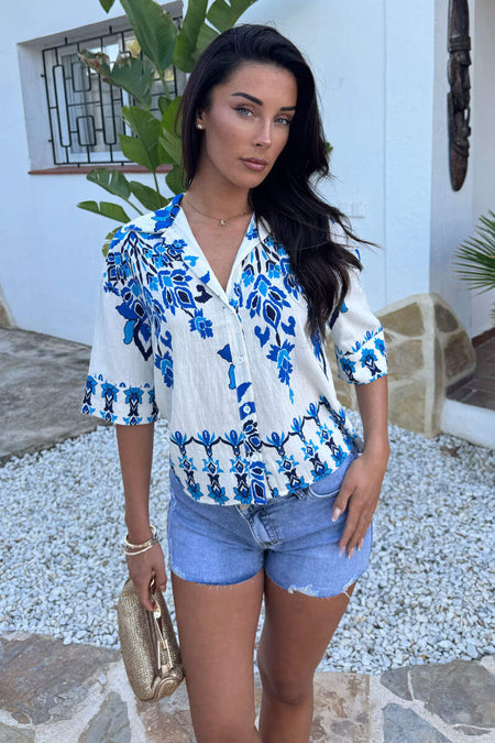 1768482951_Blue-Boho-Floral-Print-Short-Sleeve-Boxy-Shirt-1.jpg