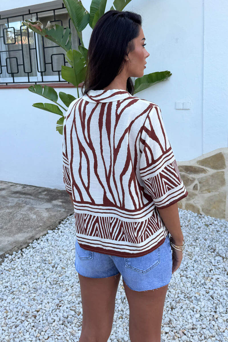 1768483396_Cream-And-Brown-Abstract-Print-Short-Sleeve-Boxy-Shirt-5.jpg