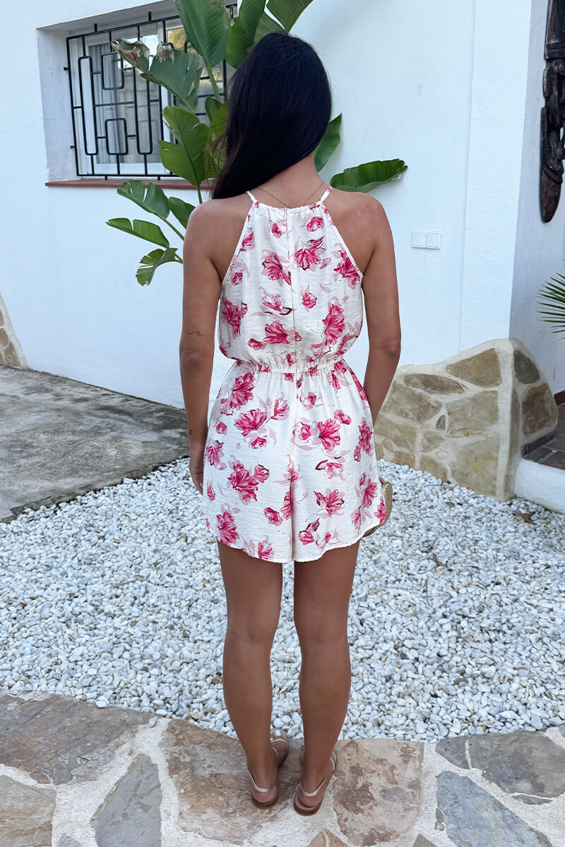 1768490514_Pink-And-Cream-Floral-Print-Racer-Neck-Drawstring-Playsuit-5.jpg