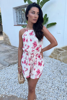 1768490535_Pink-And-Cream-Floral-Print-Racer-Neck-Drawstring-Playsuit-3.jpg