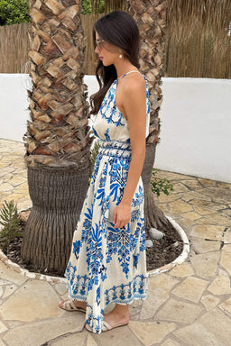 1771426932_Blue-Boho-Floral-Print-Tie-Racer-Neck-Shirred-Waist-Midi-Dress-4.jpg