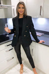 Black Military Style Blazer