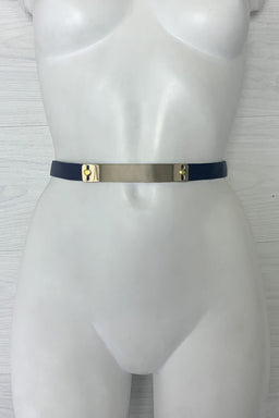 Navy And Gold Belt