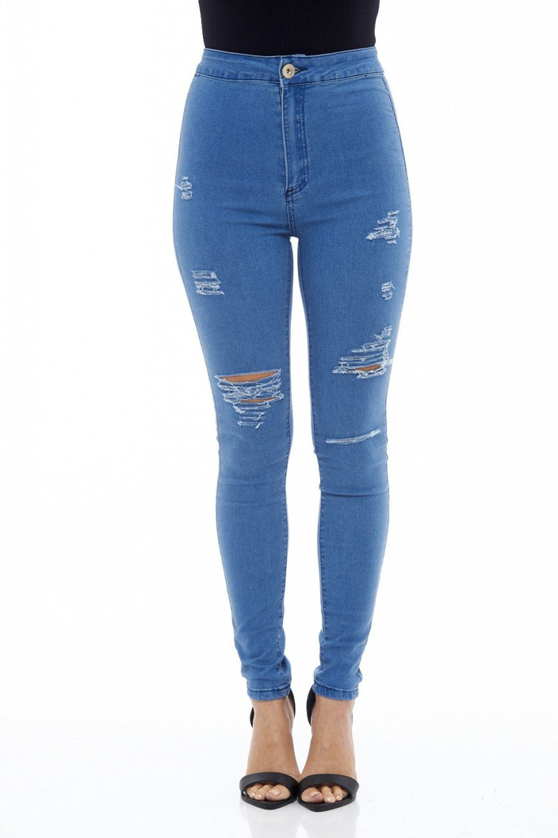 Ripped Detail Jeans