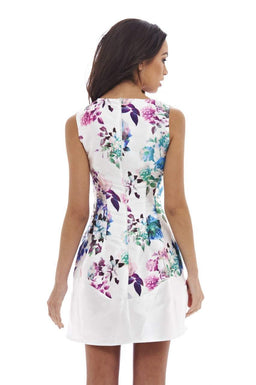 Floral Printed Skater Dress