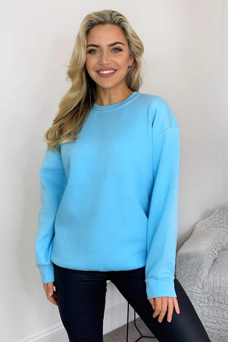 Baby Blue Oversized Sweatshirt