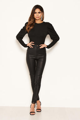 Black Long Sleeve Bodysuit