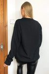 Black Oversized Sweatshirt