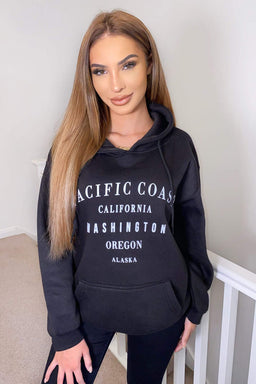 Black Pacific Coast Hoodie
