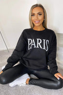 Black Paris Sweatshirt