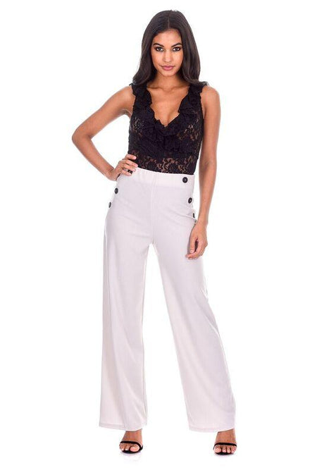 Black Plunge Lace Bodysuit