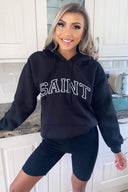 Black Saint Oversized Hoodie