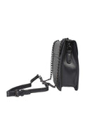 Black Silver Chain Satchel Handbag