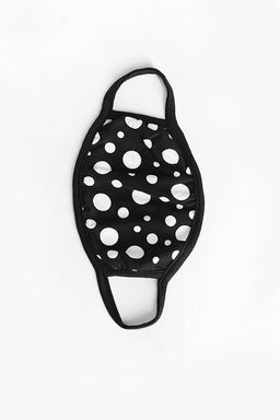 Black Spotty Face Covering