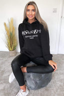 Black YSLOVE Oversized Hoodie