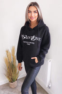 Black YSLOVE Oversized Hoodie