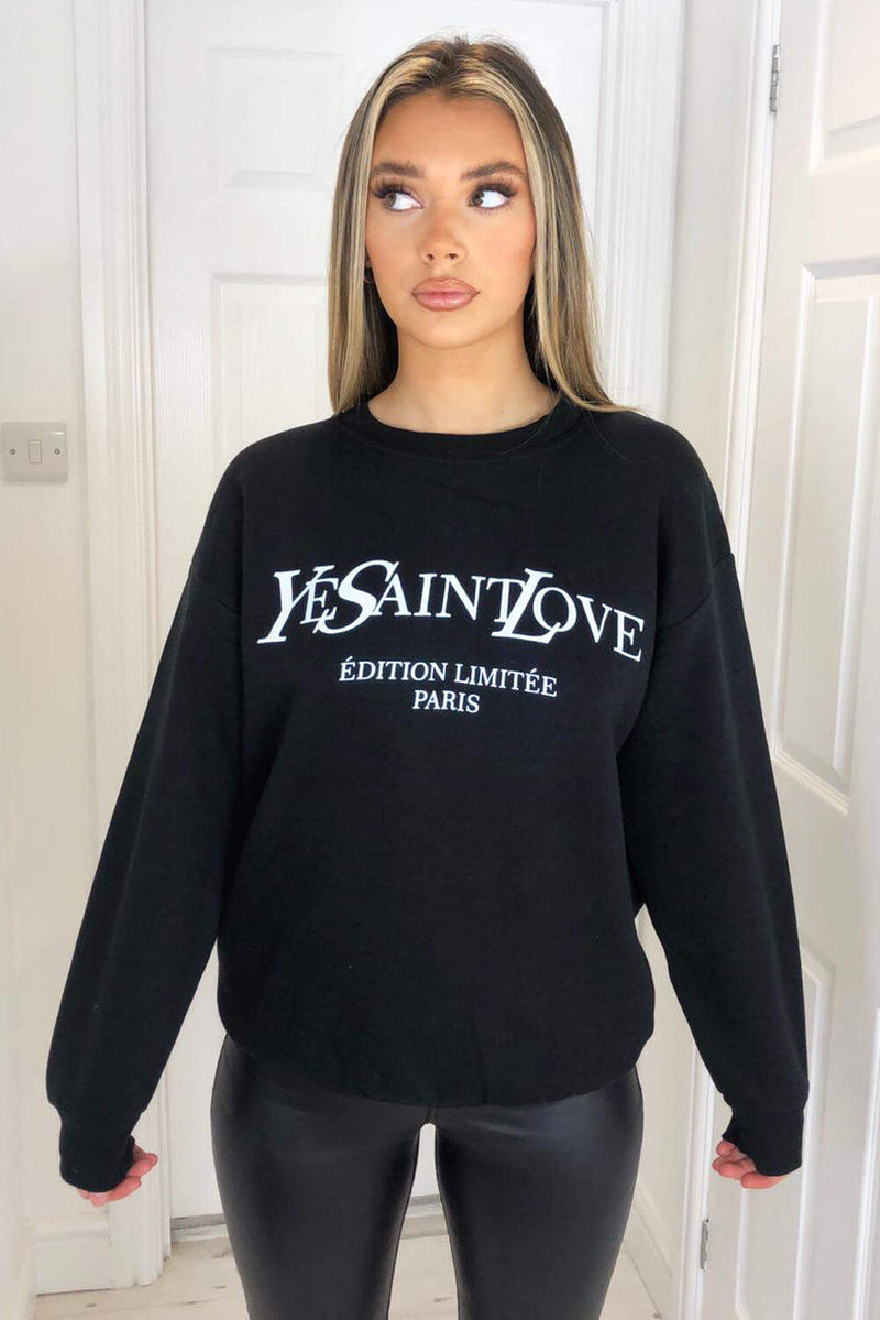 Black YSLOVE Sweatshirt