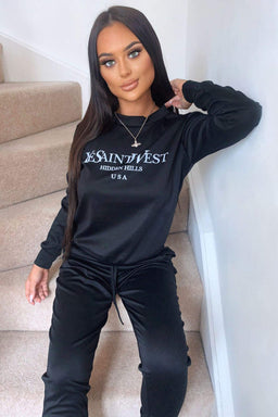 Black YSW Loungewear Set