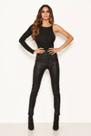 Black One Sleeve Bodysuit