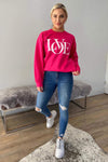 Cerise LOVE Sweatshirt